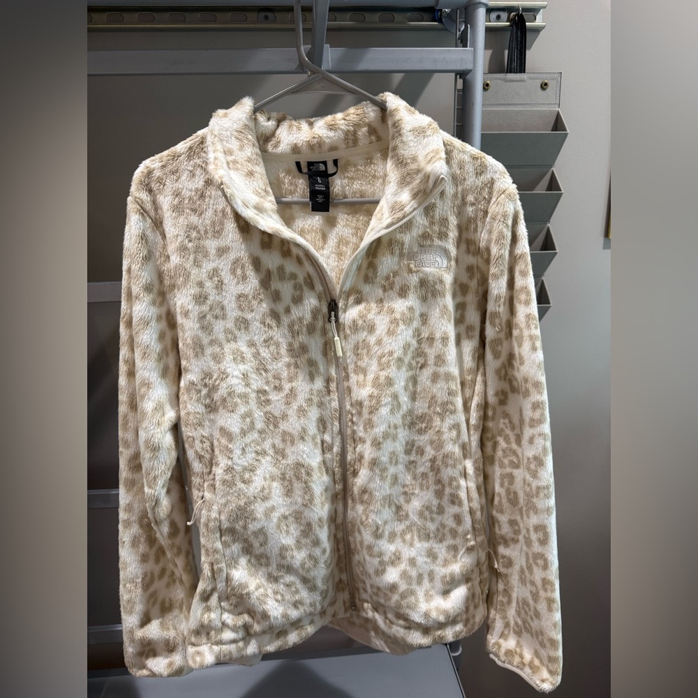 The North Face Women's Leopard Print Teddy Jacket